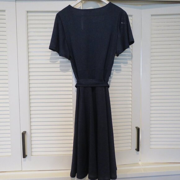 BODEN Lara Sparkle Faux Wrap Stretch Dress in Dark Blue - Size US 6 - Picture 11 of 15